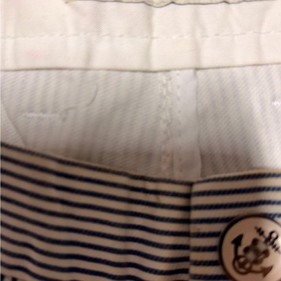 Brand New Men's Golf Pin-Striped Shorts - Navy blue & White - Picture 3 of 7